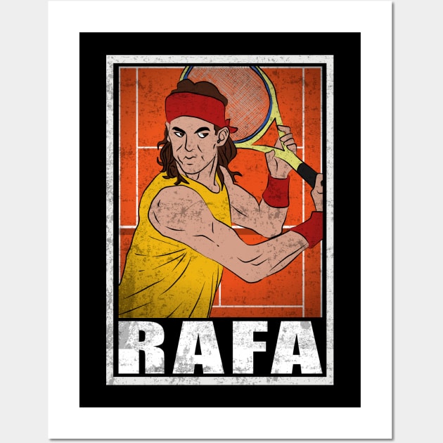 Agassi Tennis Player Hero Vintage Rafa Wall Art by TEEWEB